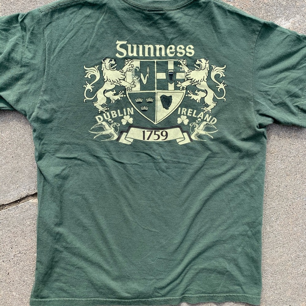 Guinness Official Army Green Tee Men’s Small
